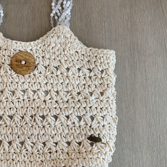 Cappelli Straworld Boho Straw Weaved Beaded Bag - Picture 3 of 7